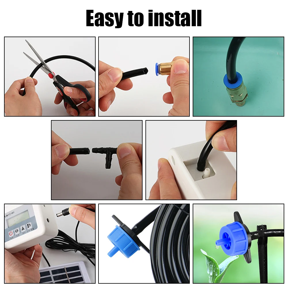 Garden Dripper Automatic Water Pump Solar Energy Watering Device Intelligent Potted Drip Sprinkling Timer Irrigation System