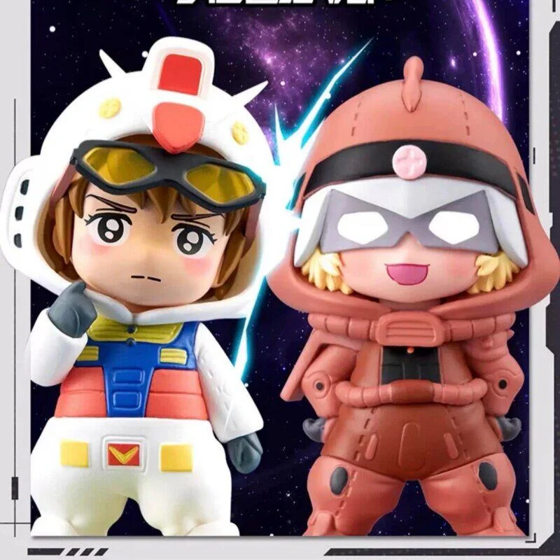 

Genuine BNFIGURE Q Pajamars Mobile Suit UC Series Vol.2 Blind Box Amuro Ray Anime Figure Char Aznable Mystery Box Model Ornament