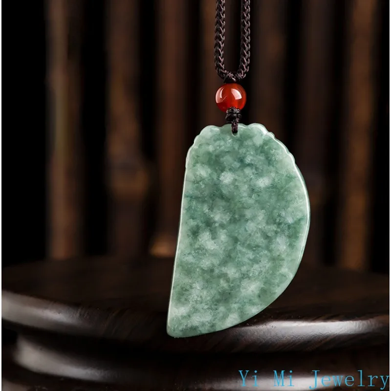 Natural A-grade Jade Pendant Dragon Phoenix Paired Couple Pendant for Men and Women High End Fashion Jewelry Jade Necklace