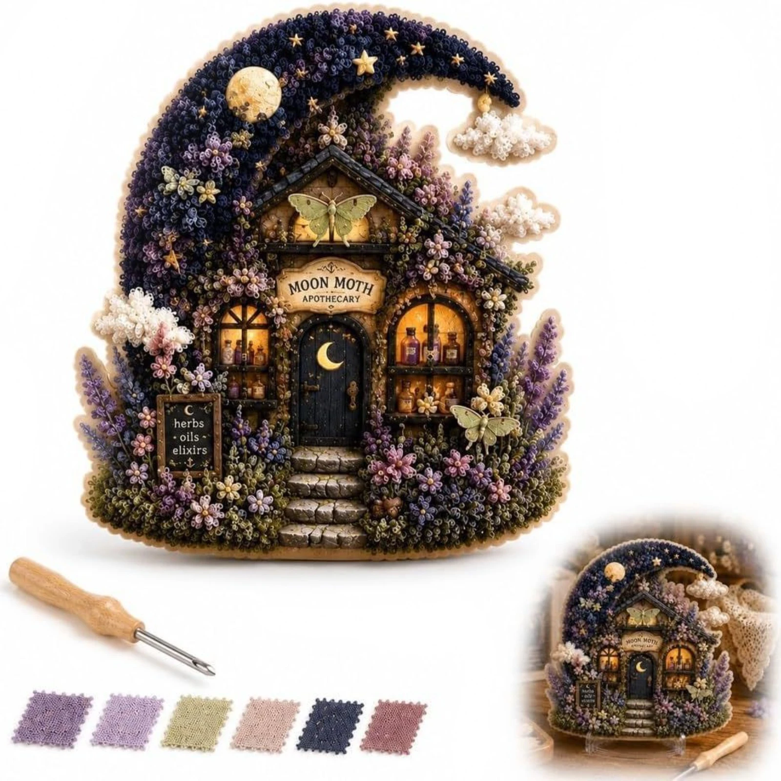 Art Craft Village - Kit de démarrage pour broderie au