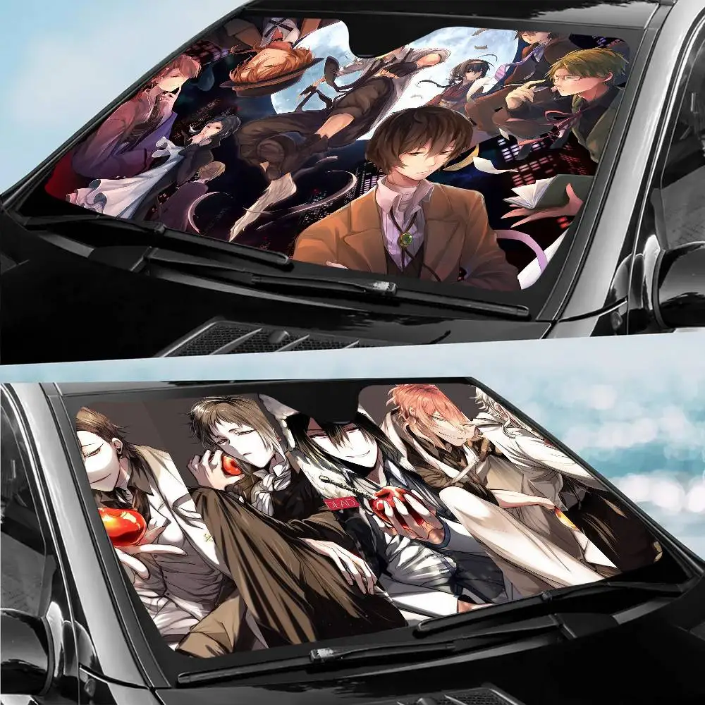 

Солнцезащитный козырек для автомобиля в стиле аниме «Бунго: Деревня безумных», на лобовое стекло, двойной кольцевой, для защиты от солнца, для салона автомобиля