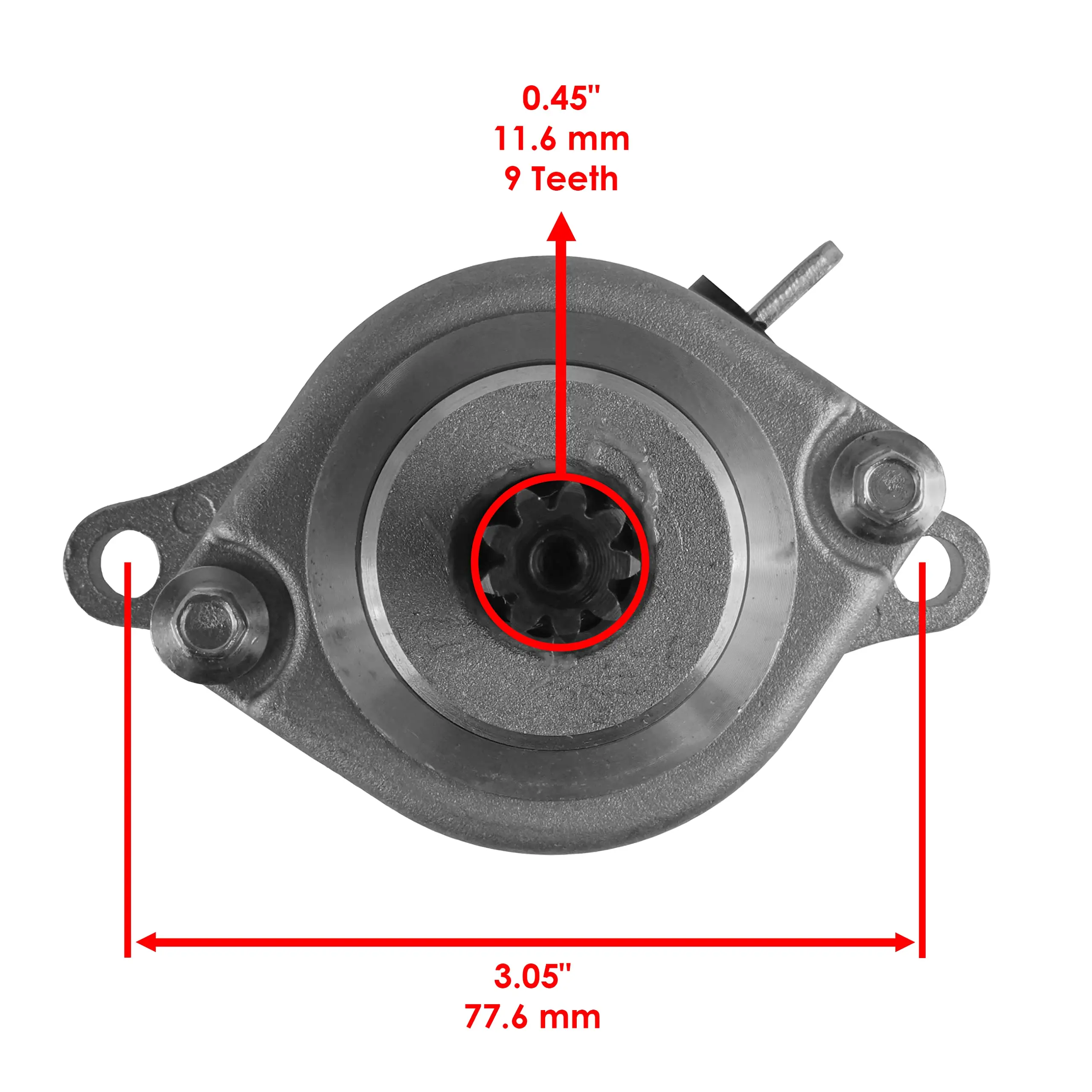 9T Starter Motor for Aprilia 450cc 550cc RXV450 SXV550 2006-2015 RXV550 SXV450 2006-2016 SXV RXV 450 550