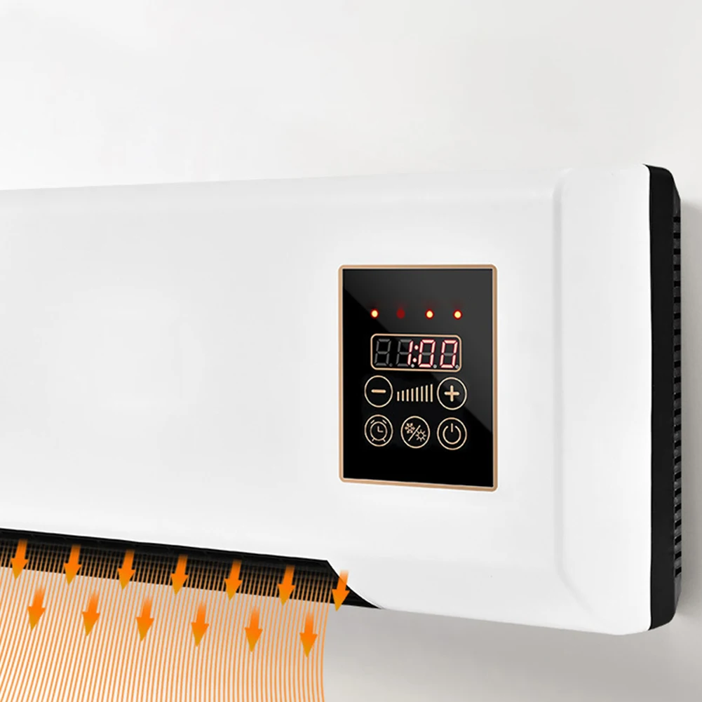 Calentador de aire acondicionado 2 en 1, dispositivo eléctrico inteligente de temperatura constante, montado en la pared, con Control remoto