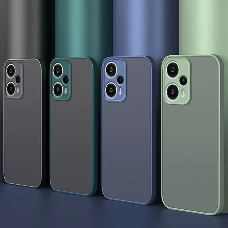 Luxury Magnetic Hybrid Hard Back Cover Case For Xiaomi Redmi Note 12 Turbo 12 Pro 11 11S 10 10S Pro Matte Silicone Soft Coque ﻿