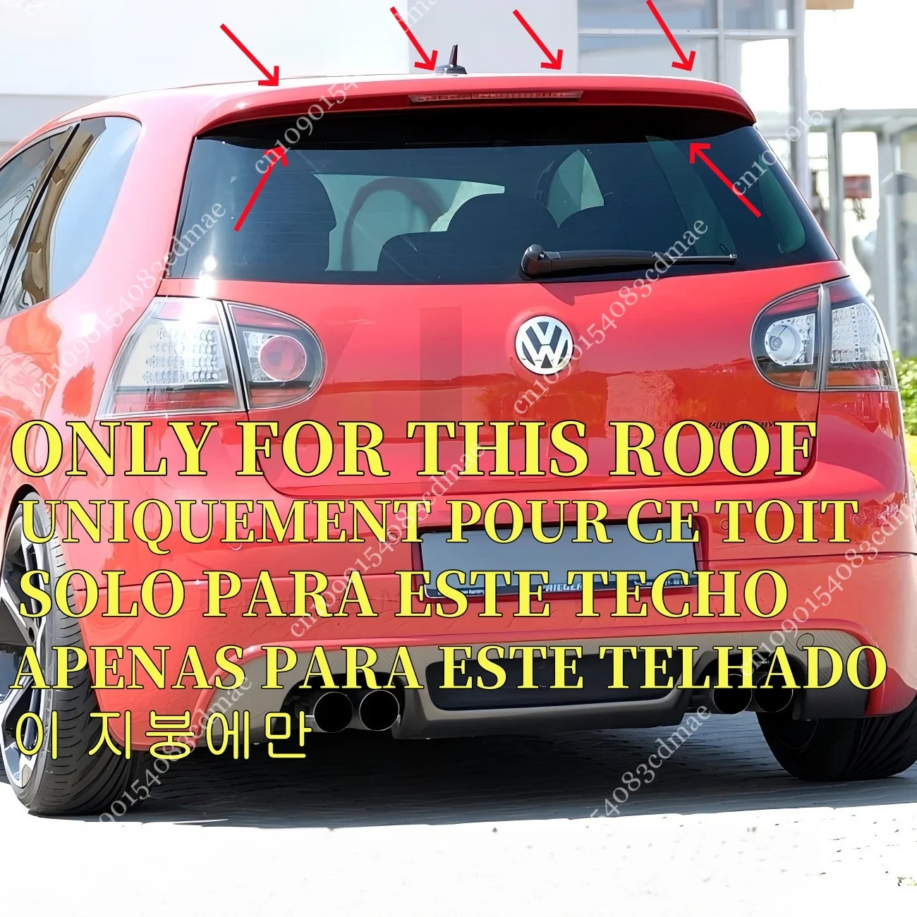 Nieuw Ontwerp 2006 2007 2008 2009 Voor VW Volkswagen Golf 5 MK5 R32 GTI R TDI TSI Achterzijde spoiler Kofferbak Vleugel Lip ABS Gloss Zwart