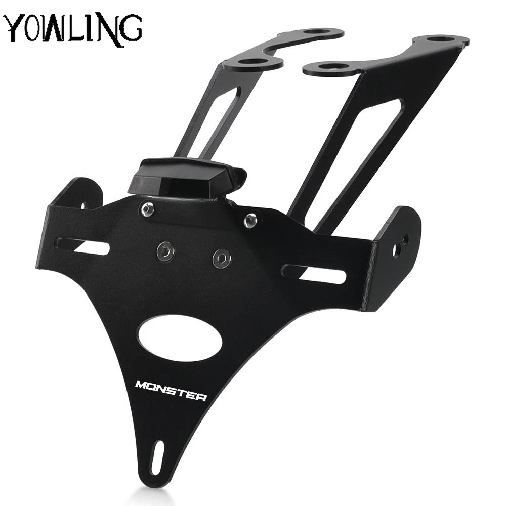 

For Ducati Monster 659 797 821 1200 Supersport 939 950 /S/R 2017-2023 2024 Motorcycle License Number Plate Frame Holder Bracket