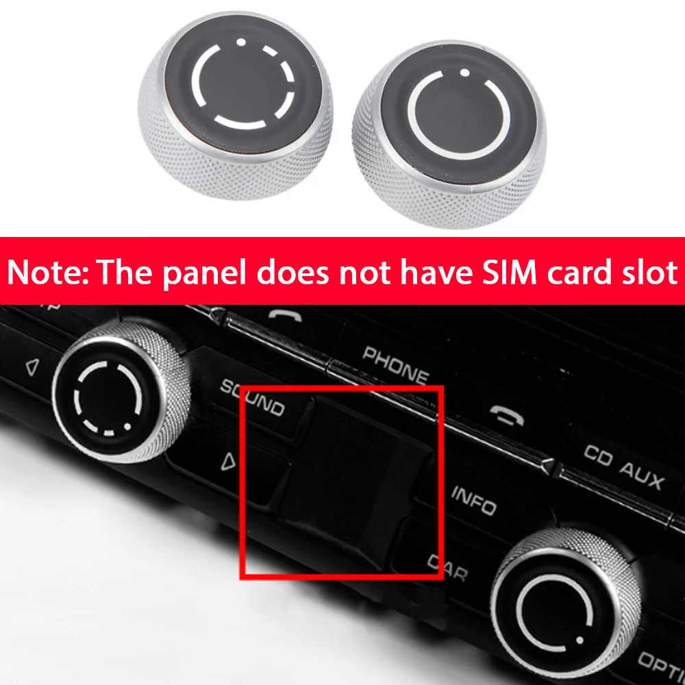 

2pcs Center Console Audio Volume Knob Cover for Porsche Boxster 911 2013-2015 Cayman 2013-2016 CD Control Switch Button