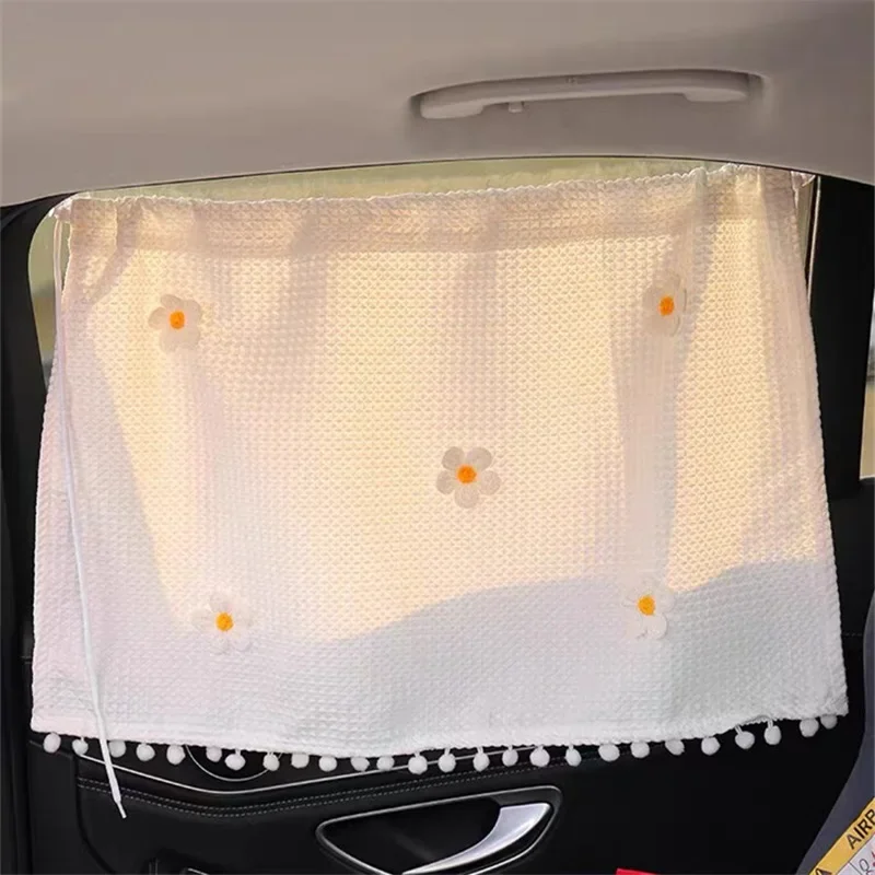 Suction cup Curtain In The Car Window Sunshade Cover Cartoon Universal Side Window Sunshade UV Protection For Kid Baby Children