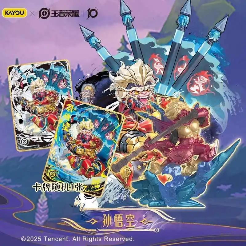 Oryginalne figurki gumowe KAYOU Honor of Kings: Mini - Seria Kampanii Honorowej 2, gadżety anime, zabawki, karty kolekcjonerskie na prezent