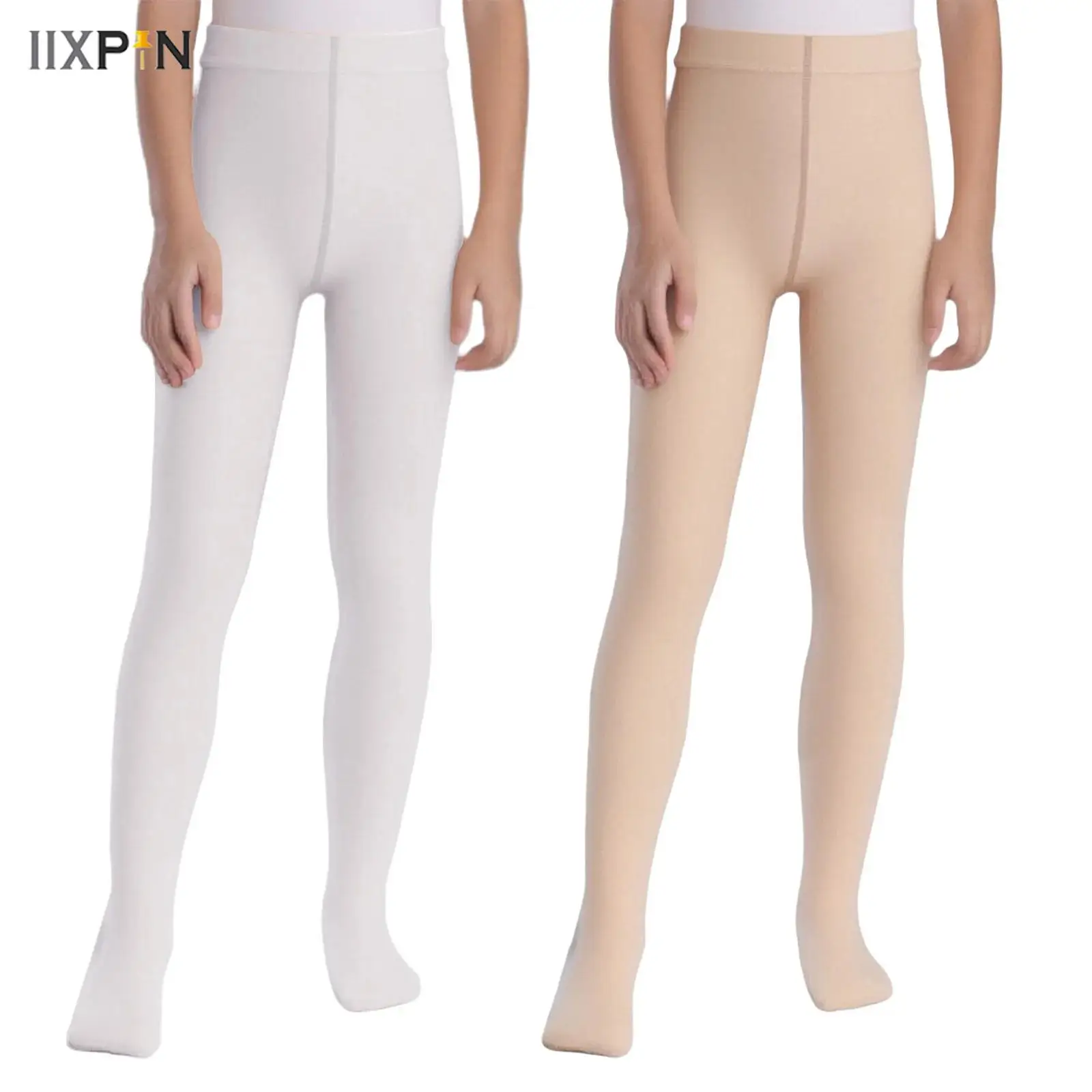 

2Pcs Kids Girls Ballet Tights High Stretchy Pantyhose Stockings Moisture-Wicking Footed Leggings for Gymnastics Dance Practice