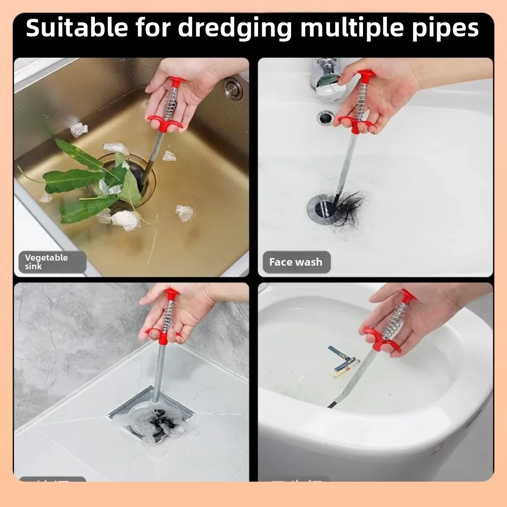 يفتح انسداد أداة تنظيف أنابيب الصرف الصحي استنزاف Unclogger المهنية الأنابيب المكبس استنزاف تسد مزيل انسداد منظف المرحاض #5