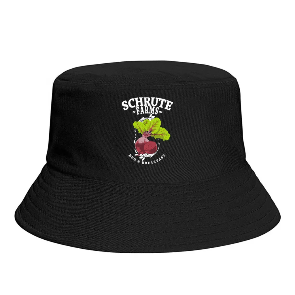 Schrute Farms Bed & Breakfast The Office Men Women Bucket Hat Outdoor Washable Thick Panama Cap Visor Sun Hats Fisherman Caps