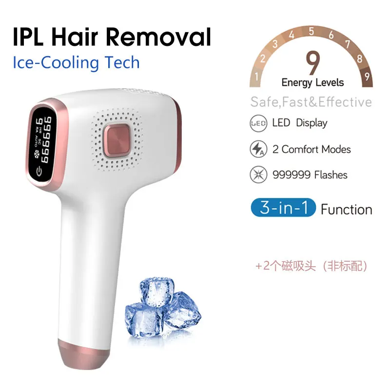 

iMESA T18 IPL Лазерная ручная эпиляция Ice Cool Перманентный эпилятор для лица и тела Бикини с 999999 снимков для домашнего использования