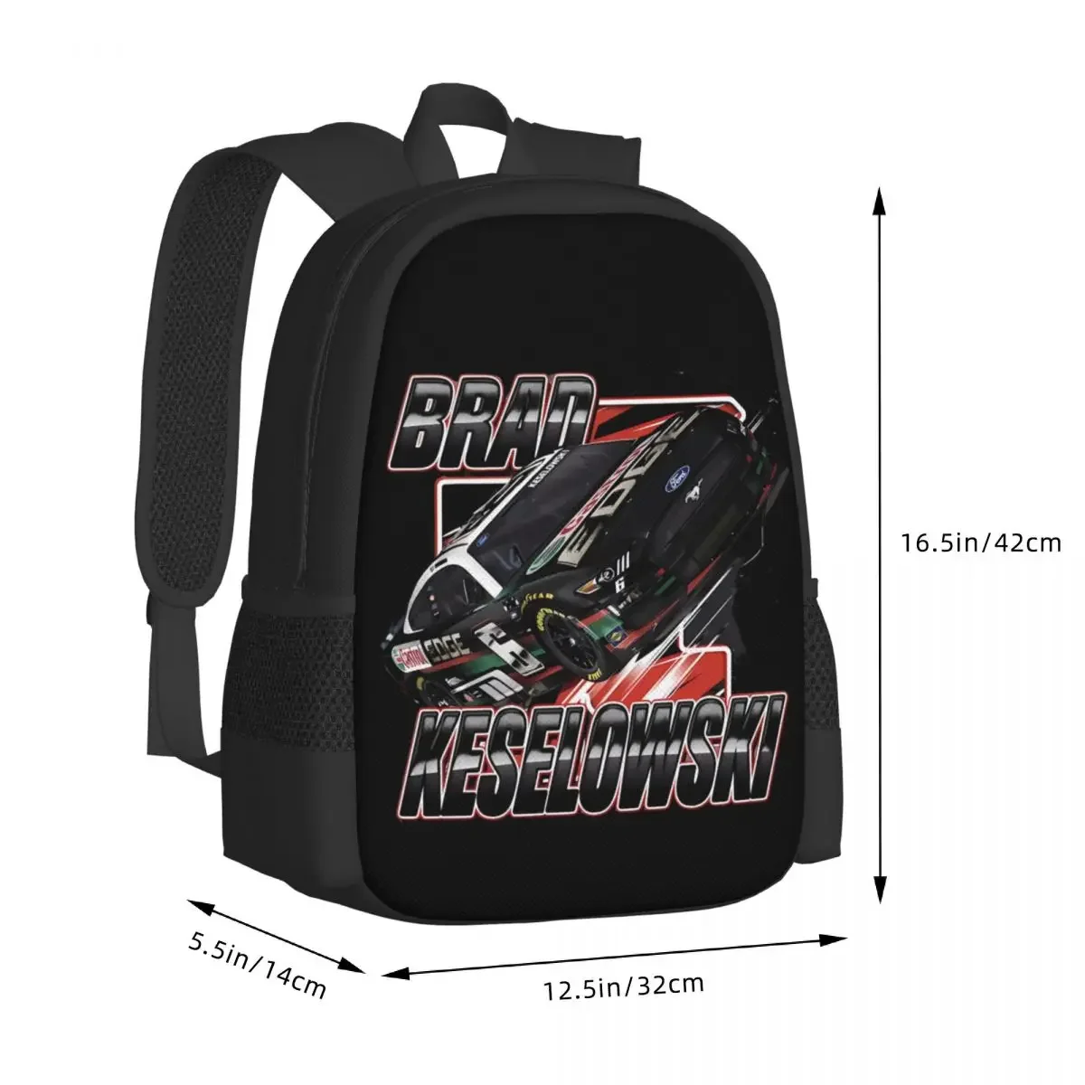 Brad Keselowski 6 Travel Laptop Backpack, Business College School Computer Bag Gift for Men & Women