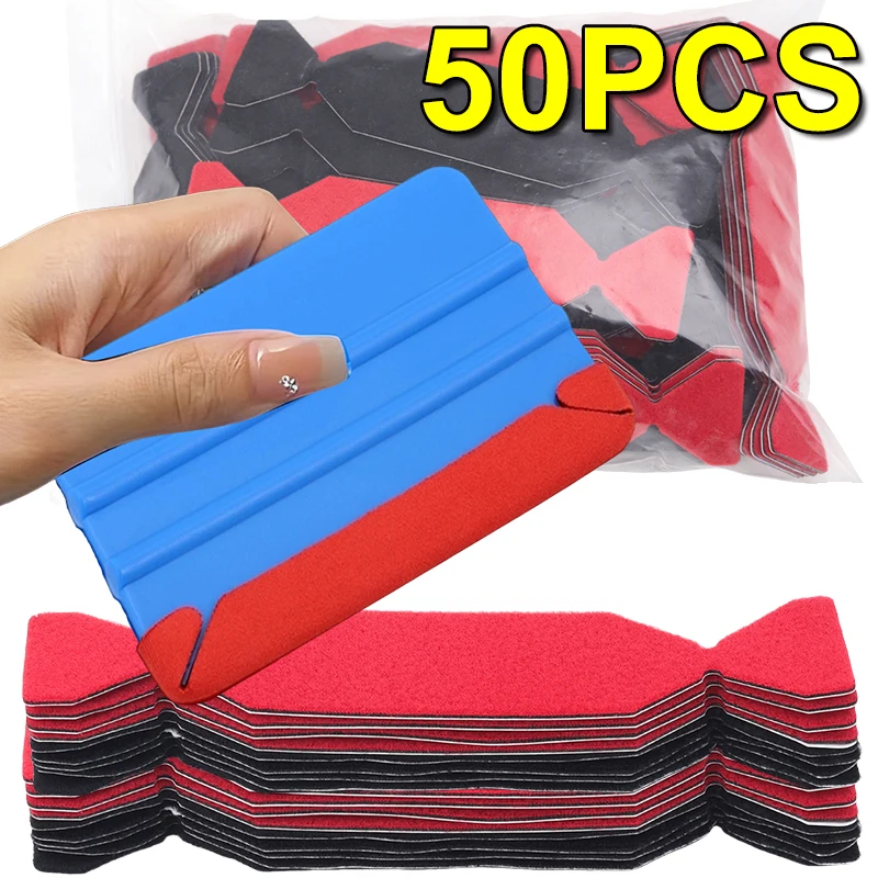5-50PCS No Scratch Micro Fine Buffer Felt Cloth for Squeegee Car Window Tinting Tool Replacement Squeegee Felt Buffer Vinyl Wrap