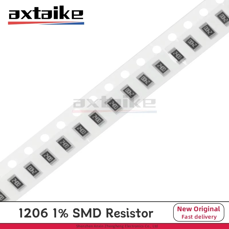 

100PCS 1% 1206 0R - 10M SMD Resistor 1/4W 10 15 100 150 220 330 470 510 Ohm K Ω 1K 2.2K 10K 100K 1R 10R 47R 100R 220R 330R 470R