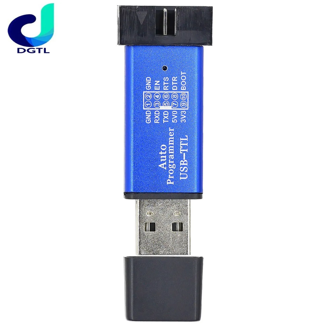 MCU STC 51 Microcontroller Downloader Auto Programmer / 3.3V 5V Universal / Dual Voltage USB to TTL DownLoad Cable