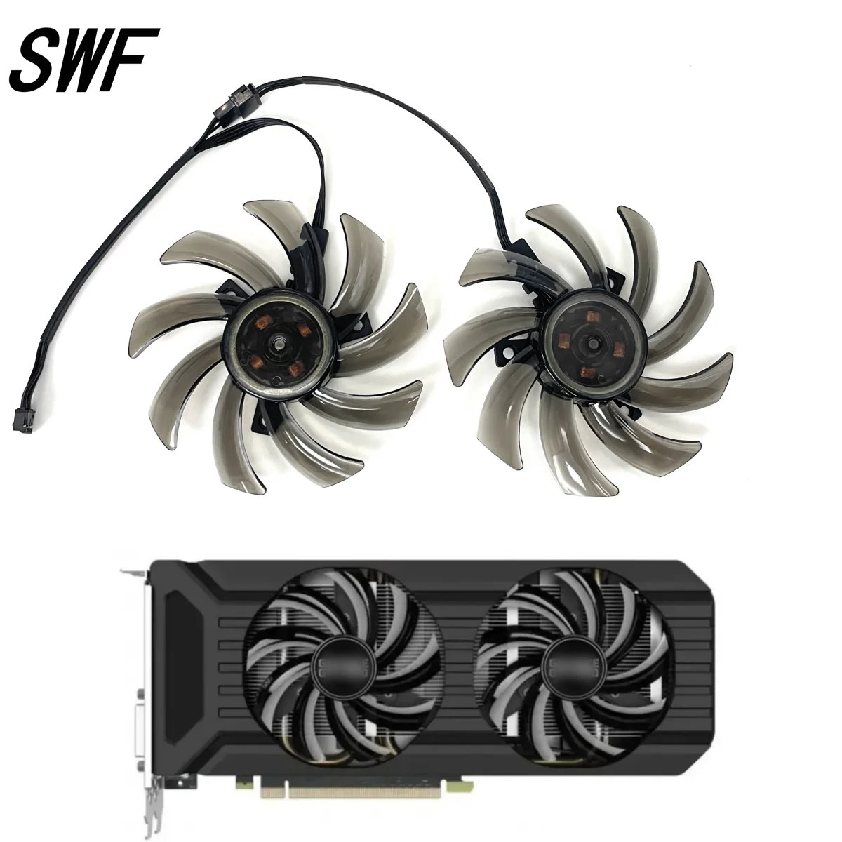 2 sztuk/zestaw nowy 85mm GA91S2U FDC10H12S9-C wentylator chłodzący dla Palit P106-100 GTX1060 GTX1080 GTX1070 8G podwójny wentylator chłodzący kartę graficzną