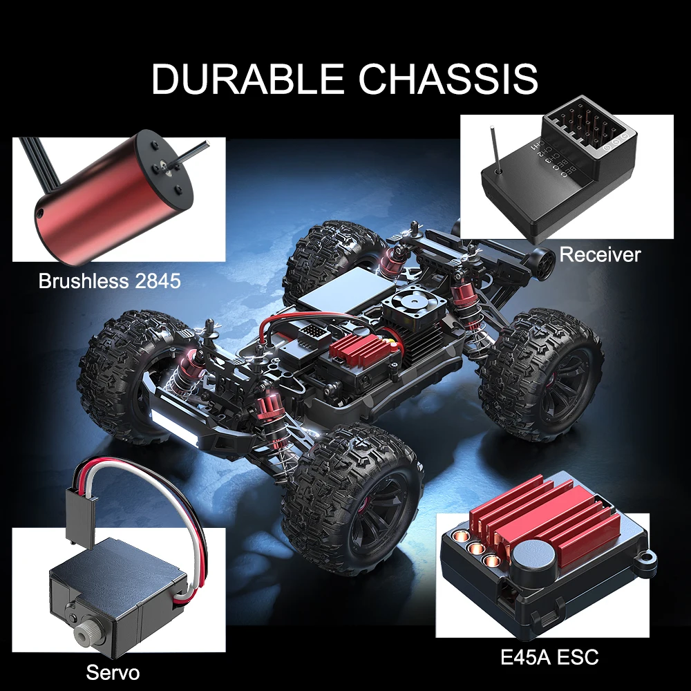 MJX Hyper Go 16207 16208 16210 70KM/H Brushless 1/16 RC Car 4WD High Speed Off-Road RC Drift Truck for Kids VS WLtoys 144010 Toy