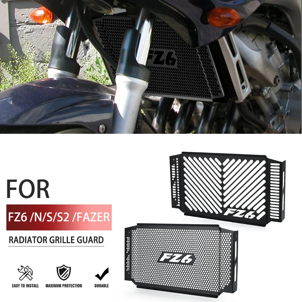 

FOR YAMAHA FZ6 N /S/S2 Fazer 2004 2005 2006 FZ6 FZ 6 Fazer Motorcycle Accessories Radiator Grille Guard Grill Cover Protection