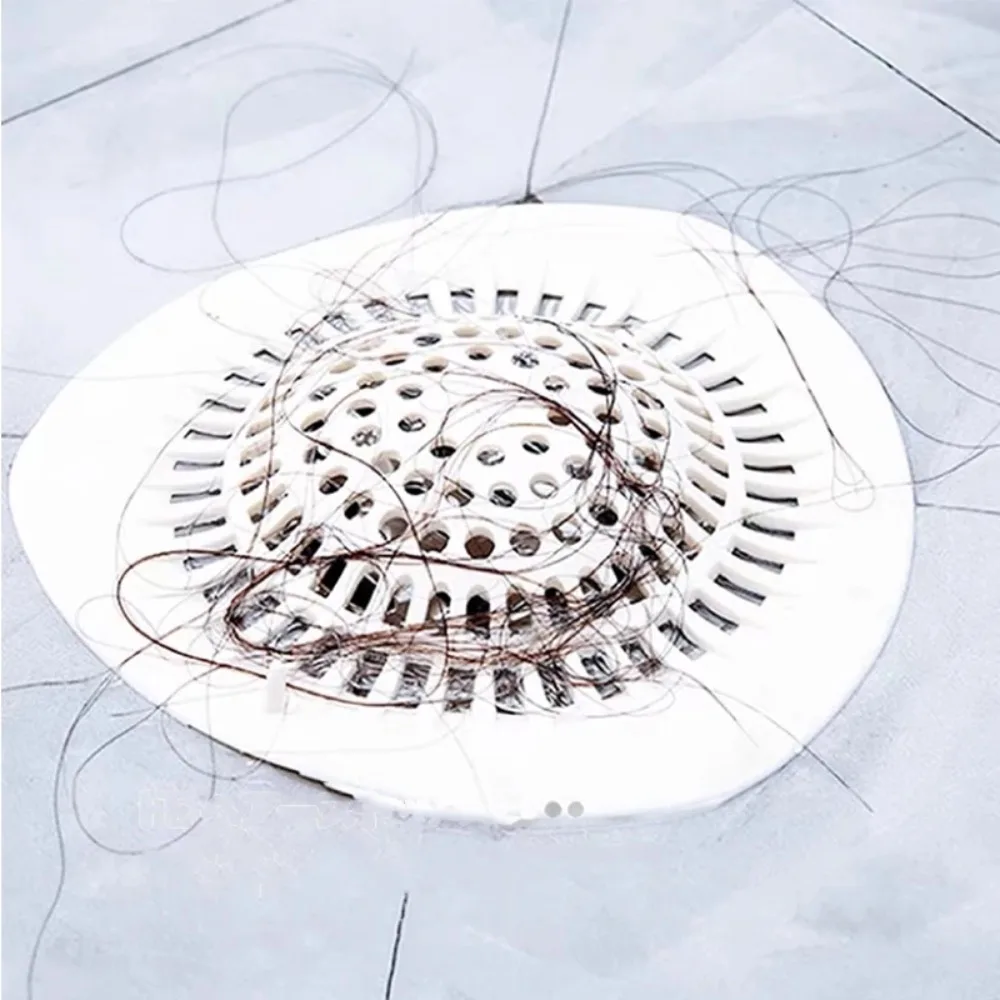 1pc Bathtub Drain Hair Catcher Shower Floor Drain Hair Stopper Catcher Kitchen Sink Anti-blocking Strainer Sewer Outfall Filter