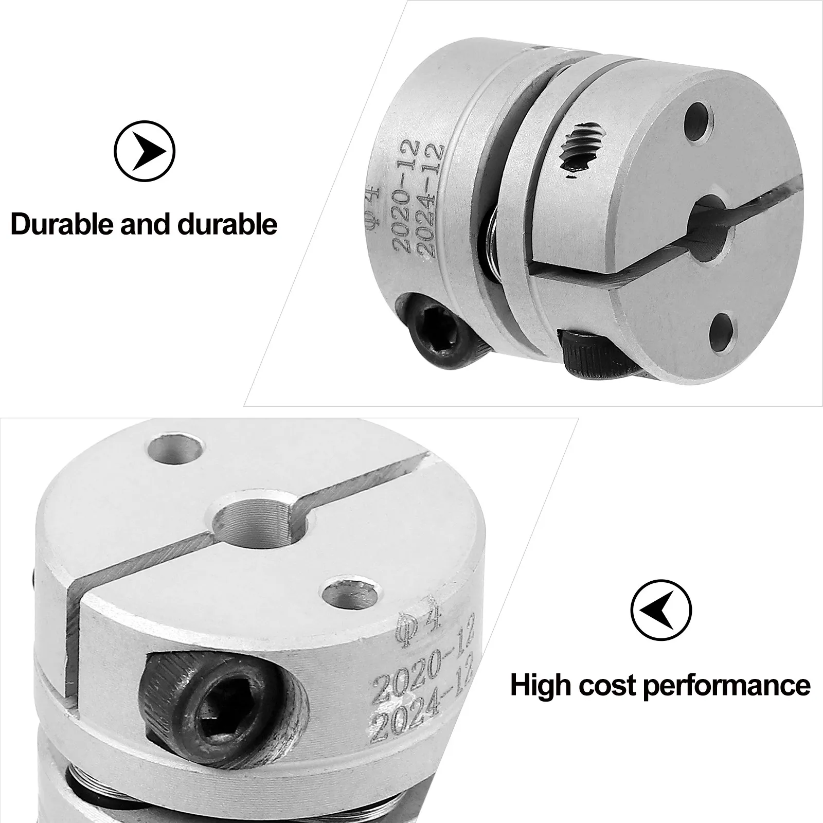 Shaft Coupling Clamp Style Stepper Motor Coupler Aluminum Alloy Joint Connector for Encoder Flexible Coupling