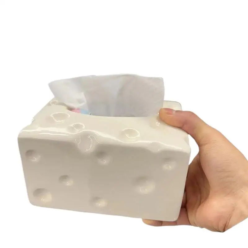 

1Pcs Simple Dryer Sheet Container Towel Dispenser Napkin Toilet Paper Organizer Paper Box Creative Cheese Tissue Box Holder