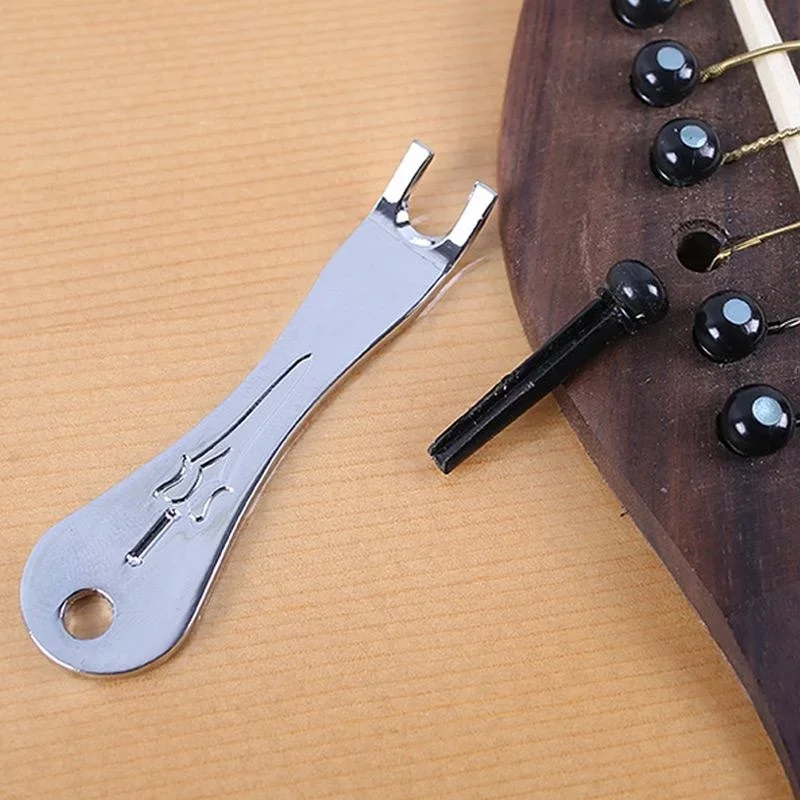 

Alloy Guitar Bridge Pin Puller - String Peg Remover Tool for Acoustic Guitar Maintenance Accessories
