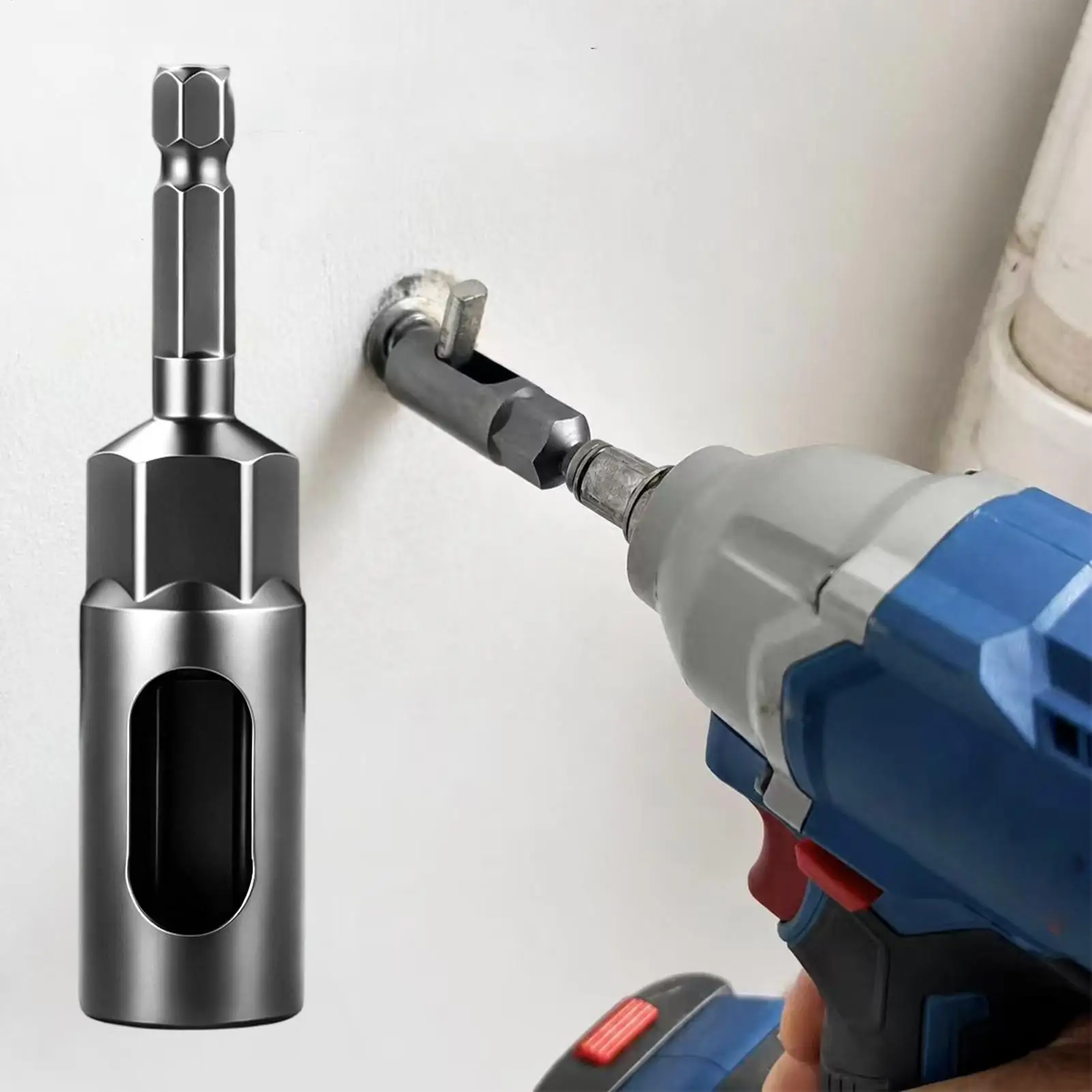 Hexagonal Socket Open-End Alloy Precision Extended Hex Shank Socket Driver Adapter Set for Garage Workshop Warehouse Factory