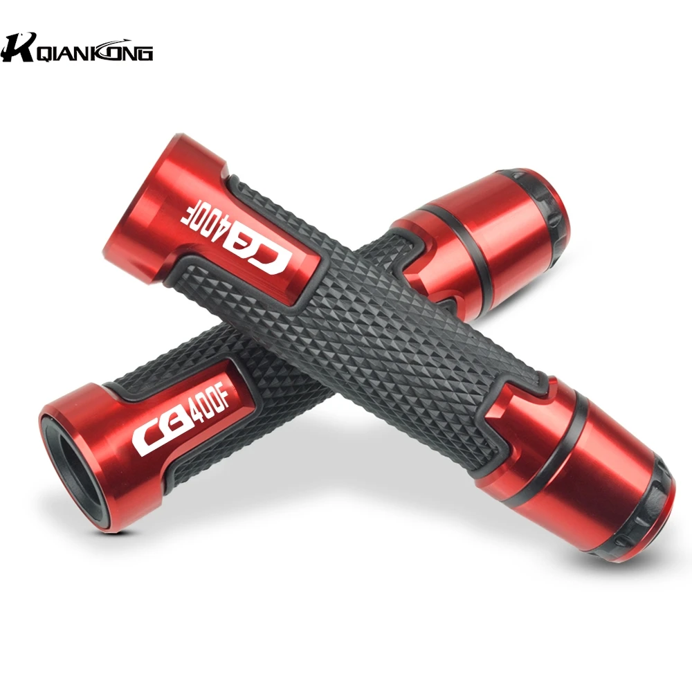 7/8''22MM CNC Handlebar Grips FOR HONDA CB400 F 2013–2014-2015-2016 Anti‑Slip Motorcycle Handlebar Grips With Bar End Plugs 5
