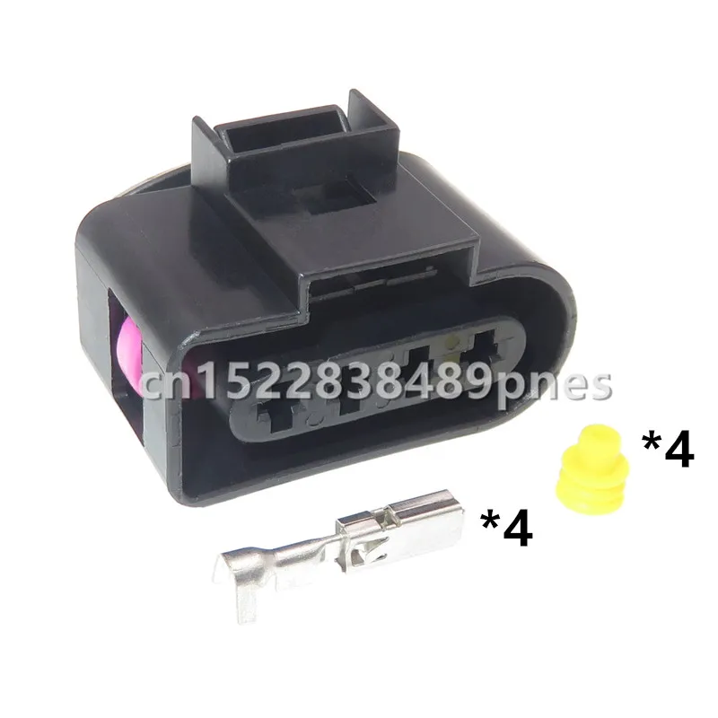 Conector Automotivo à Prova d'Água 4 Polos 4B0973724 4B0 973 724 com Soquete de Fiação da Bobina de Ignição e Pinos para VW