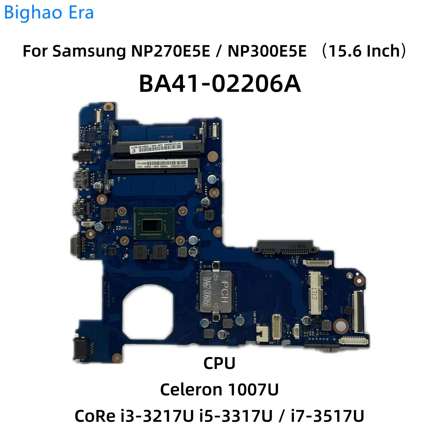 

BA41-02206A For Samsung NP270E5E NP300E5E Laptop Motherboard With i3-3217U i5-3317U i7-3517U CPU UMA BA92-12393A BA92-1217A