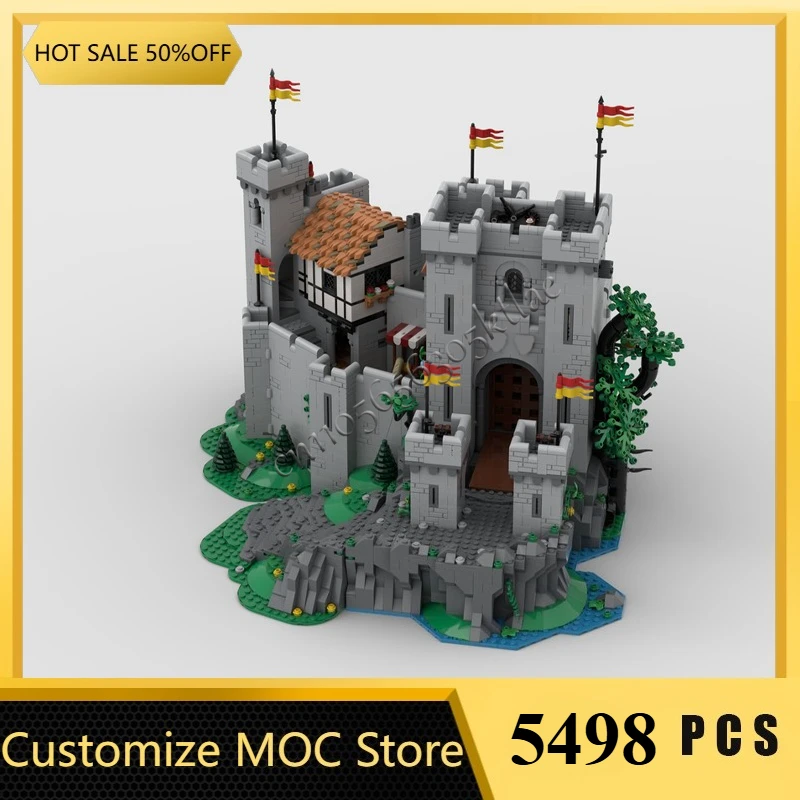 5498PCS MOC Medieval Front Towers Castle Modular Model Building Blocks DIY Sets Education Assembly Bricks Toys Kids Popular Gift