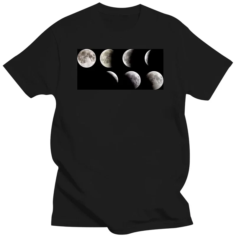 üst bilim inek Nerd hediye astronomi uzay serin rahat gurur t shirt erkekler Unisex moda Çeşitli ay evreleri ay T Shirt MAN