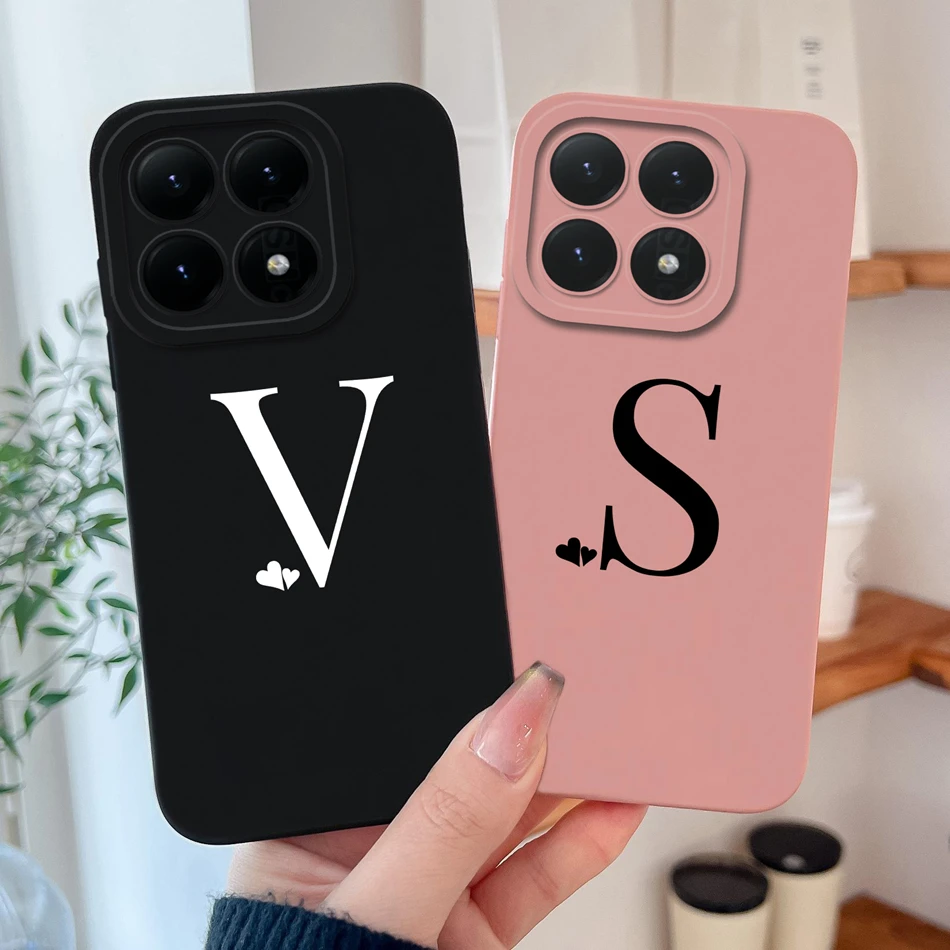 حافظة لهاتف Xiaomi 15T Pro / Xiaomi 17 Pro Max حافظة بسيطة على شكل قلب من السيليكون السائل الناعم لهاتف Xiaomi 15 T Pro الغطاء الخلفي #2