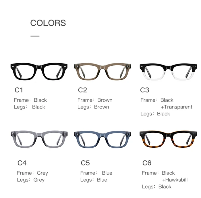 Quadratische optische Brille mit Leopardenrahmen und Sehstärke, kurzsichtig/Hyperopie/Progressiv/Bifokale, maßgeschneiderte Brille – Detail 9