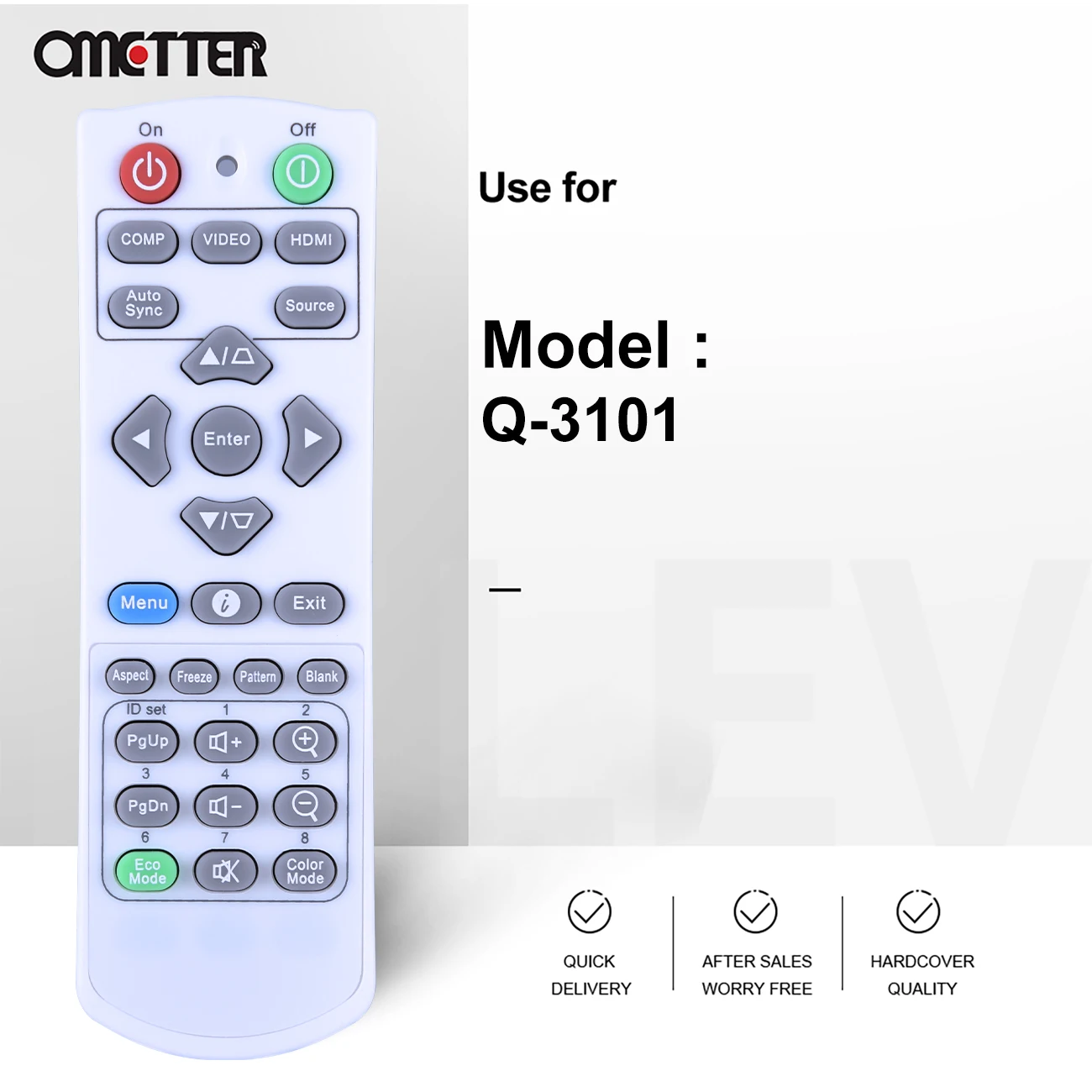 New Original Genuine For Viewsonic PA503X Q-3101 PA502S PJD5123 PJD5133 PJD5233 5353 Projector Remote Control