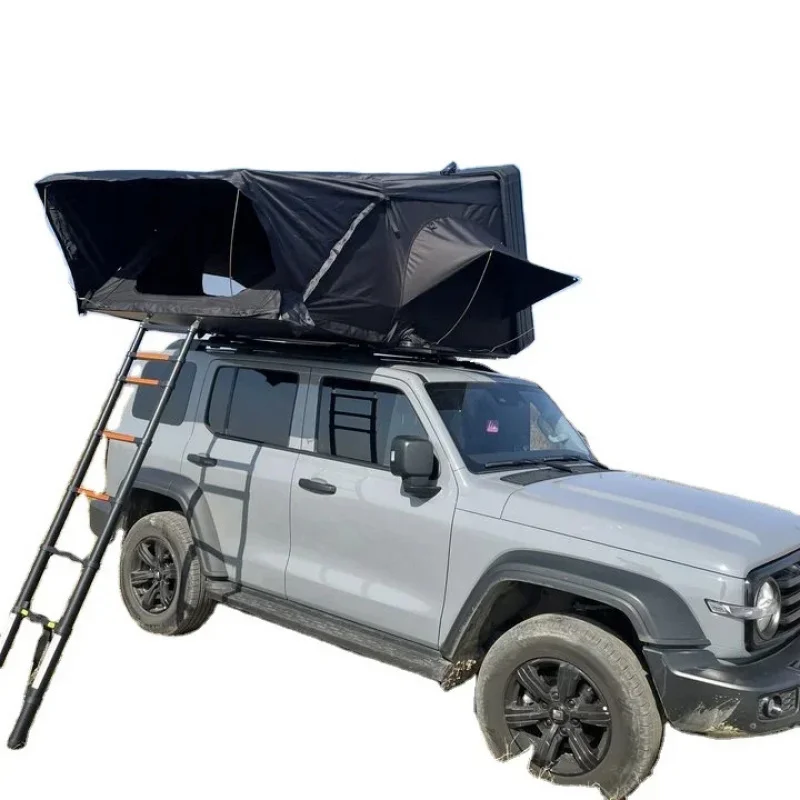 Factory Hot Selling DrunkenXp 4 Person Aluminum Alloy Side Opening Large Capacity Roof Tent Hard Shell Roof Top Tent