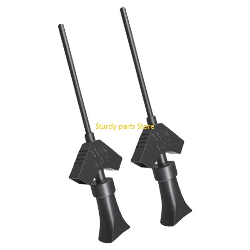 97QC 2pcs Mini GRABBERS IC PRUEBA Clip gancho para analizadores