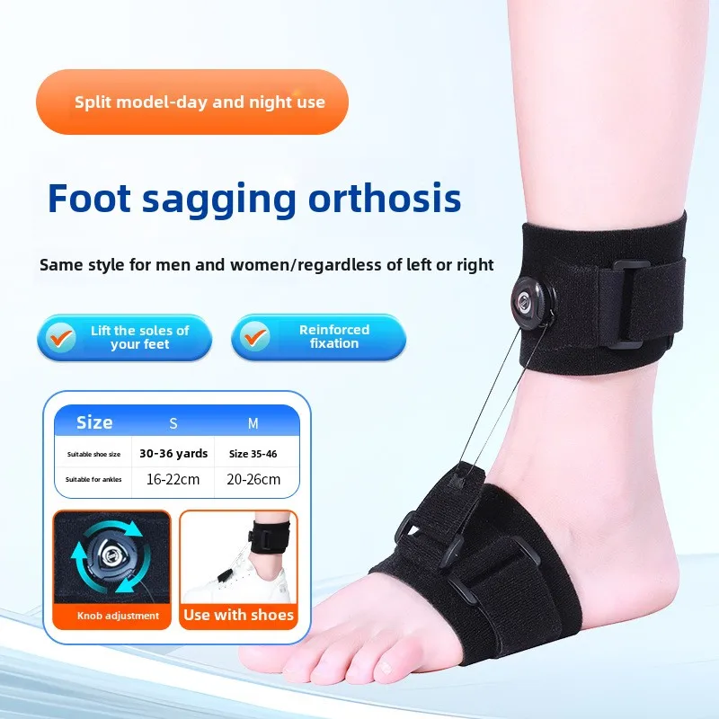 

Customizable Foot drop orthotic device correcting inversion of the foot and preventing foot sagging wear easily