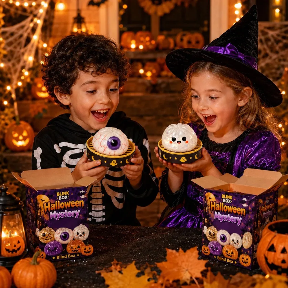 2026 new model Caixa Misteriosa de Halloween Mystery Box - Soft Pinch Toy - Used to Relieve Stress - Halloween Party Gift