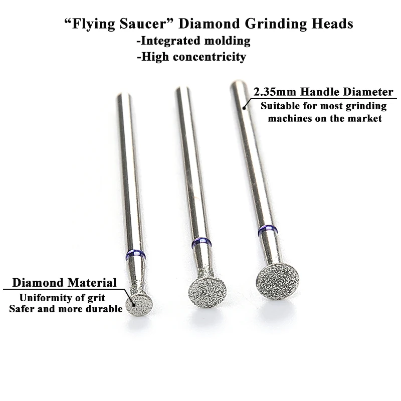 3 قطعة/المجموعة الماس مسمار مثقاب الخشب إهاب نظيفة مانيكير لقمة ثقب هلام تجاوز إزالة نتوءات دوارة بت مانيكير باديكير أدوات #2
