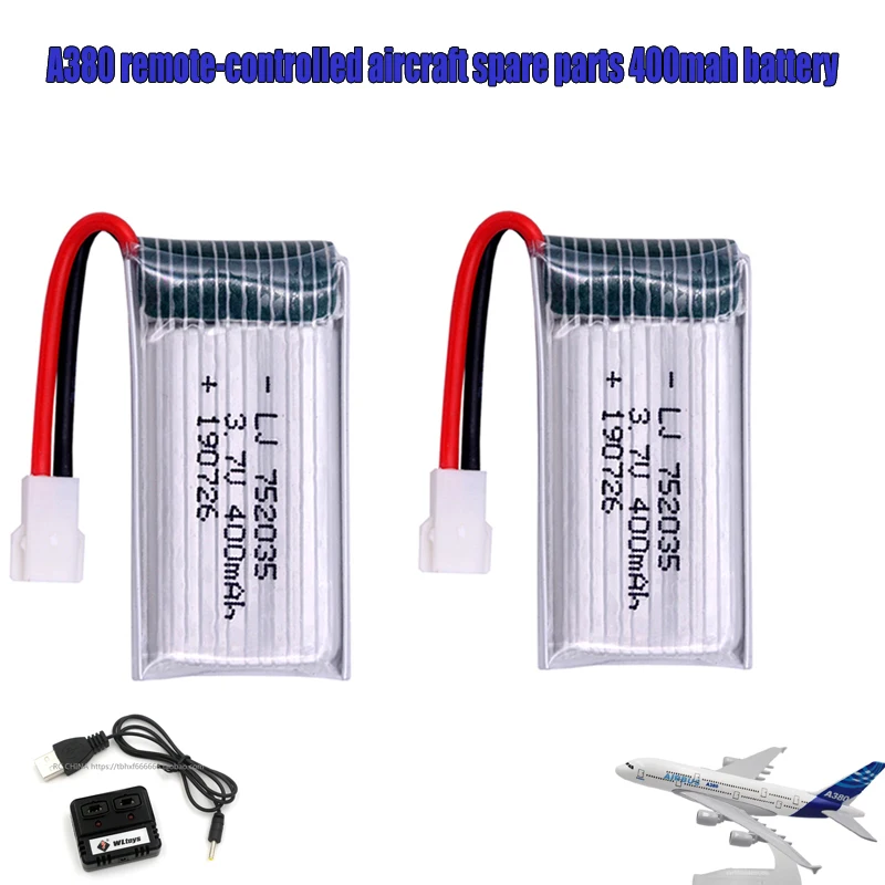 

Model Airplanes 30CM A380 remote-comtrolledl aireraft snare narts 4oomah Battery