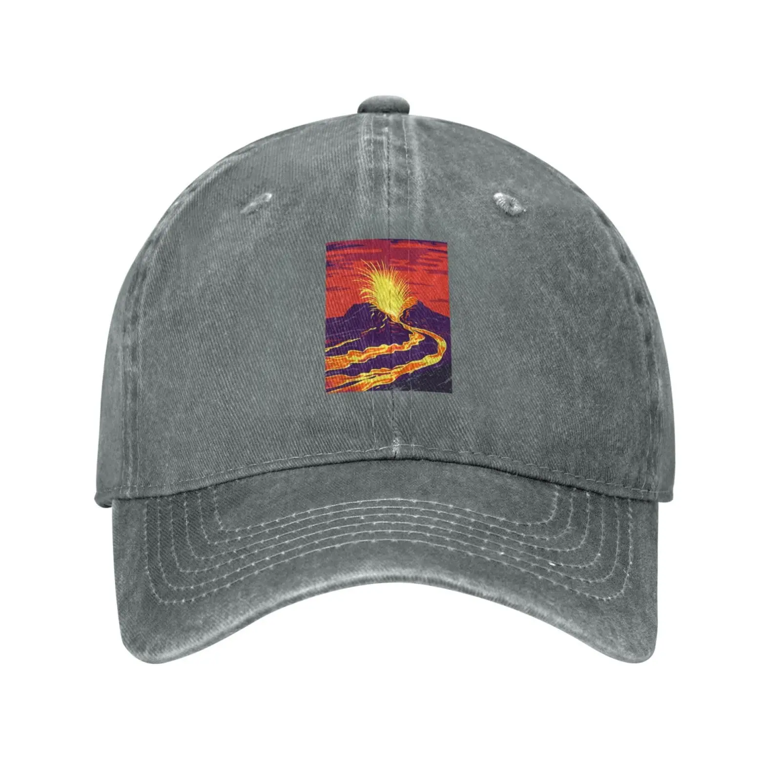 Lava Spewed from an Active Volcano in Hawaii gorra de béisbol para hombres y mujeres, sombreros de Golf de camionero Vintage