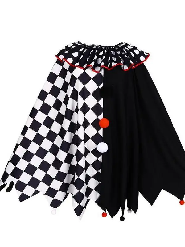 Disfraz de payaso aterrador loween Terror Role-plang Evil Joker Cosplay Horror traje para actuación en escenario Bloodthirs Soul Breaker