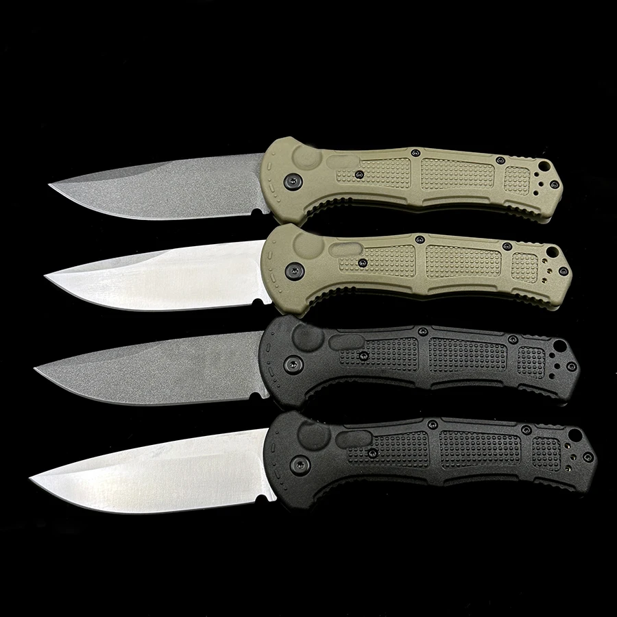 BM 9070 9070BK Claymore  Folding Knife CPM-D2 Blade Grivory Handles Outdoor camping hunting pocket tactical EDC tool knife