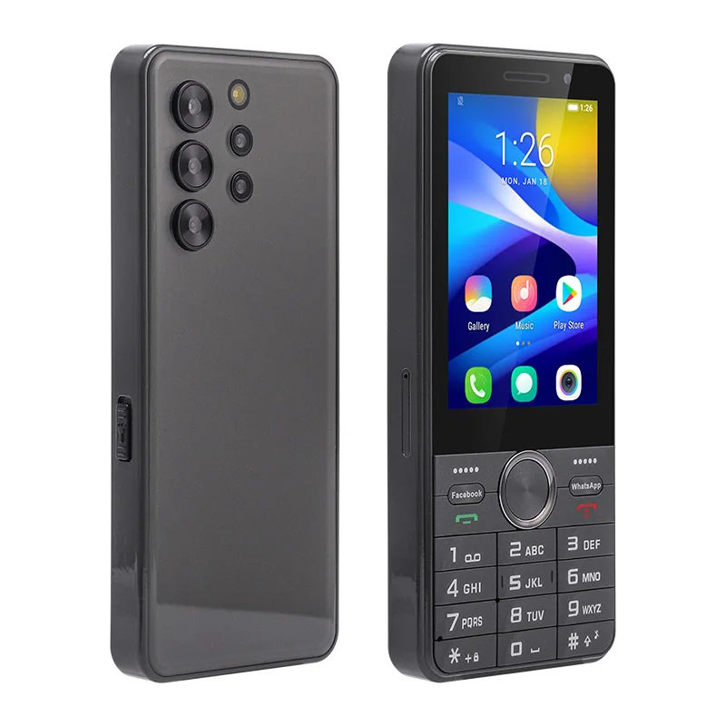 UNIWA HOPE XS24 4G Touch Screen Keypad Phone Android 8.1 2GB+16GB 2500mAh Dual SIM Card Quad Core 3.5Inch Whatsapp GPS Cellphone