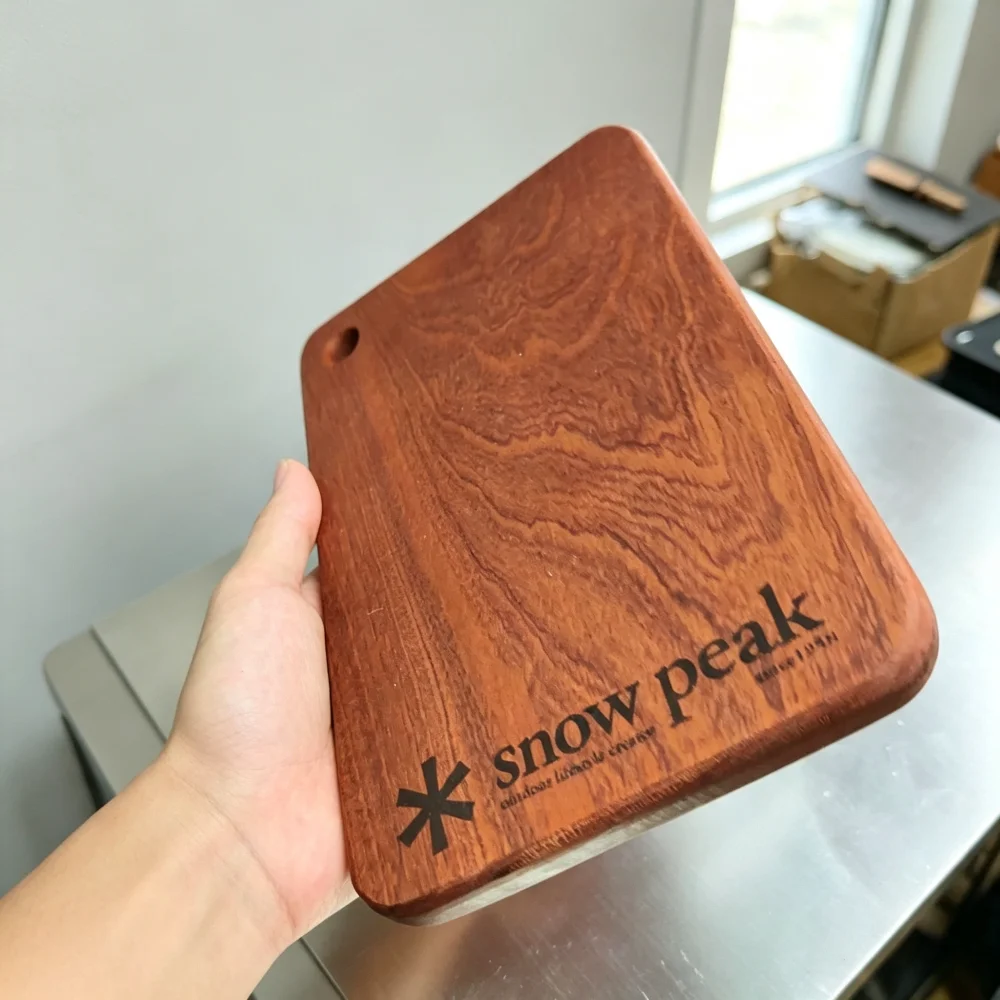 snow peak Portable Lightweight Chopping Board Food Grade Double Sided Kitchen Board Camping Picnic Serving Tray Butcher Block