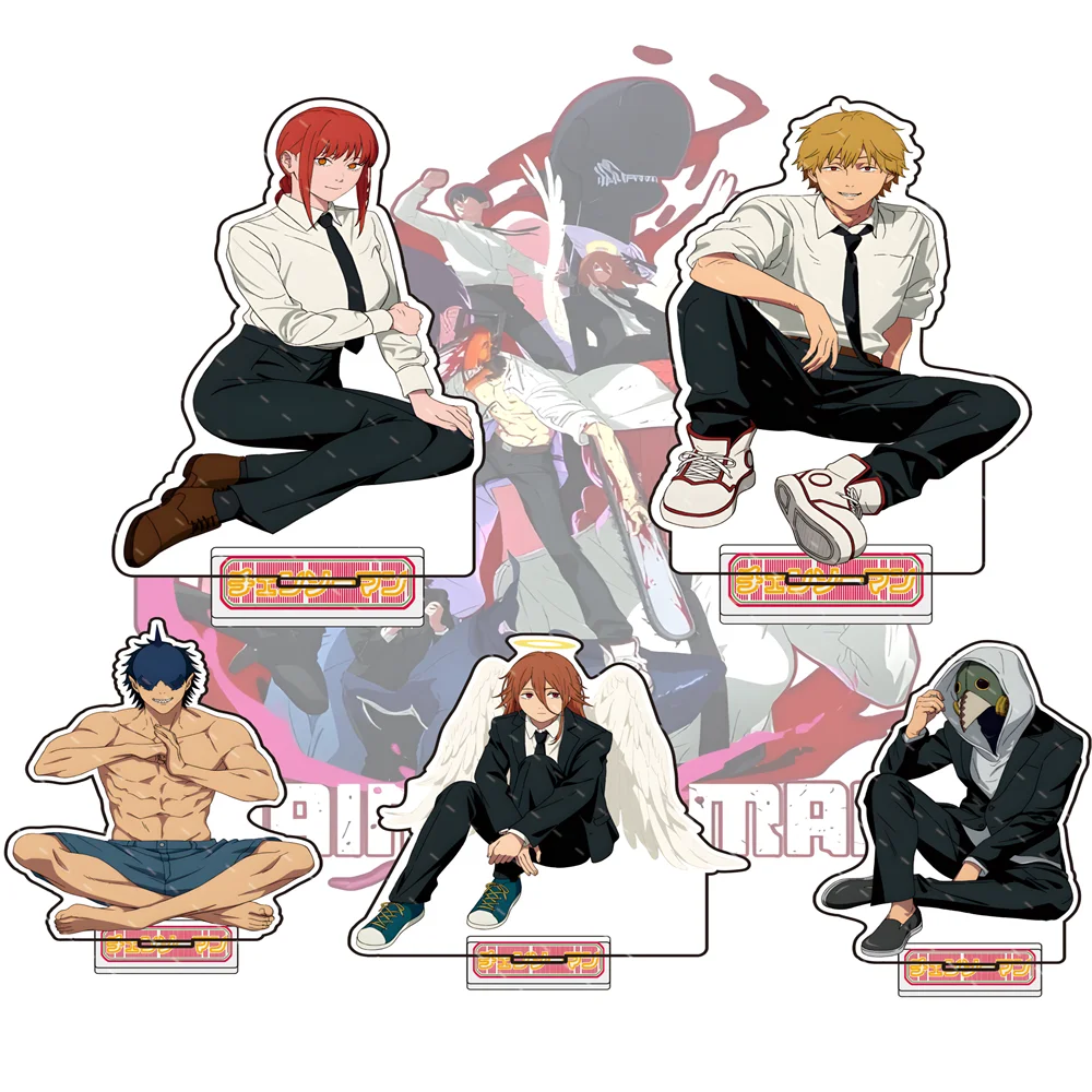 Anime Chainsaw Man TheMovie:RezeArc 15cm Acrylic Stand Denji Angel Devil Tabletop Decorations Accessories Decor Gifts Cos Gifts