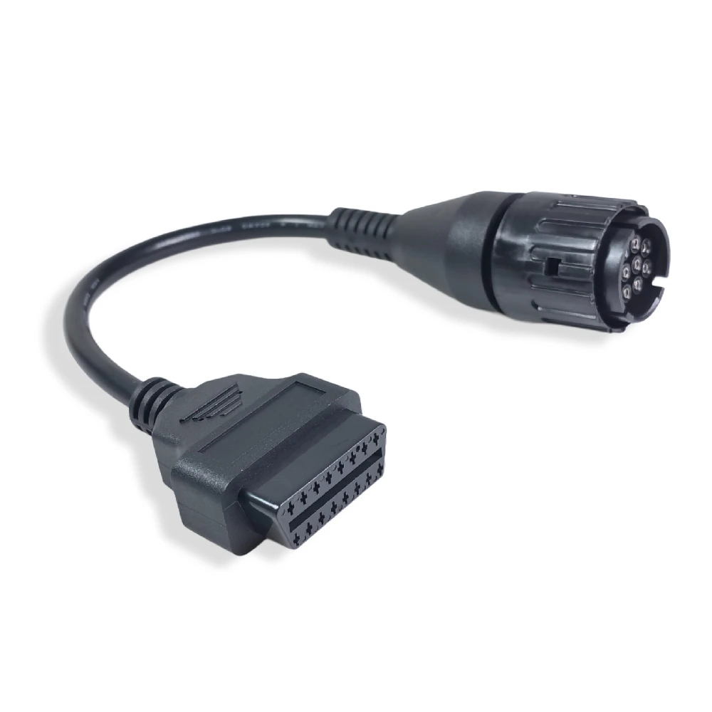 ICOM-D Cabo para Motocicletas BMW, Adaptador 10 Pin, Conector Diagnóstico OBD2, Motobikes, OBD 2 Cabo de Extensão, 10 Pin para 16Pin